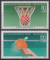 F-EX36871 GERMANY BERLIN MNH 1985 SPORT GAMES TENNIS BASKETBALL. - Bádminton