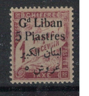 GRAND LIBAN           N°  YVERT TAXE 10  NEUF AVEC CHARNIERE  ( CH 05 / 33 ) - Segnatasse