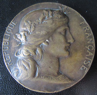 France - Médaille Militaire - Préparation Militaire, Prix Offert Par Le Ministère De La Guerre - Bronze - 50mm, 64,5g - Professionnels / De Société