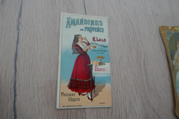 Chromo Ancien Pub Amandes De Provence H.Lalo L'Isle Sur Sorgue - Autres & Non Classés