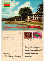 CPM SURINAME-Groeten Uit Suriname-Waterfront Near Stonestairs (330069) - Surinam