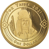 Monnaie, États-Unis, Dollar, 2021, U.S. Mint, Fox Tribes.BE.	Fantasy Items - Conmemorativas