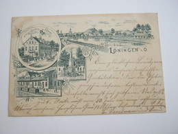 Löningen , Gasthof , Vorläufer ,  Schöne Karte  Um 1897 - Loeningen