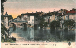 CPA Carte Postale France Bar Le Duc  Bords De L'Ornain Et Pont Notre Dame  1924 VM58462 - Bar Le Duc