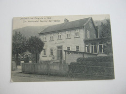 LERBACH Bei Osterode , Gasthof  ,  Schöne Karte  Um 1924 , Spielkartenformat ! - Osterode