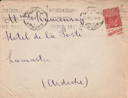PUBLICITE BENJAMIN SUR LETTRE DE LYON 1931 - Storia Postale