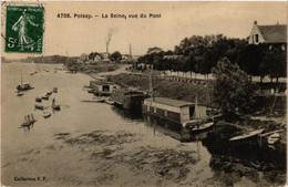 CPA POISSY La Seine, Vue Du Pont (617825) - Poissy
