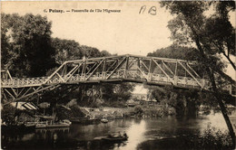 CPA POISSY Passerelle De L'Ile Migneaux (617852) - Poissy