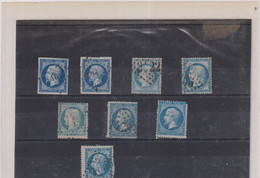TP N°14-22-60 A TI-VARIETES POINT BLANCS LUNE ET BORD DE FEUILLE - Used Stamps