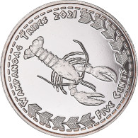 Monnaie, États-Unis, 5 Cents, 2021, U.S. Mint, Wampanoag Tribes BE.Fantasy - Herdenking