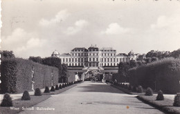 A20977 - WIEN VIENNA SCHLOSS BELVEDERE CASTLE POST CARD USED FLUGPOST NACH DEM AUSLAND SCHNELL UND ZUVERLASSIG - Belvédère