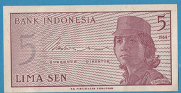 INDONESIA 5 SEN 1964 # APC082182 P# 91 - Indonésie