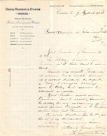 Tissage Mécanique Broderie Pour Rideaux Plumetis David, Maigret & Donon à Tarare Facture 1914 - Kleidung & Textil