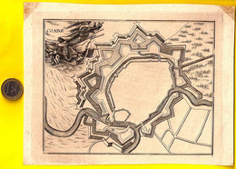 Ca1697 La Ville De CONDE Par Harrewyn Condé-sur-l’Escaut Gravure Ets Engraving Etch Acquaforte Radierung Eau-forte R431 - Conde Sur Escaut