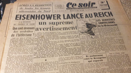 CE SOIR 45/EISENHOWER AVERTISSEMENT REICH /BENOIT FRACHON - Informations Générales