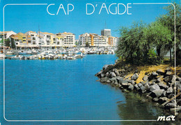 Delcampe - 34 - Cap D'Agde - Echappée Sur Le Quai Luno - Agde