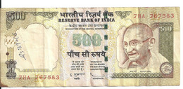 INDE 500 RUPEES 2010 VF P 99 E - India