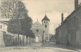 CPA 94 Val De Marne > Mandres Les Roses L'Eglise - Mandres Les Roses