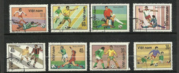 Vietnam   Série Complète   N° 323 à 330 Football   Oblitérés  B/TB   Voir Scans     Soldé ! ! ! - Used Stamps