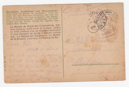 Carte-vue (Brux. , Grand-Place) écrite Du Havre En Franchise Vers Couillet , Marque Armée Britannique +  Censure ; 1919 - Marcas De La Armada