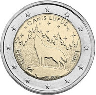 Pièce De 2 Euros (Mint) UNC - Estonie - Animal National Estonien, Le Loup / Ests Nationaal Dier, De Wolf - Estland