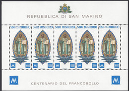 SAN MARINO 1977 - Sassone BF 27** - Centenario | - Blocchi & Foglietti