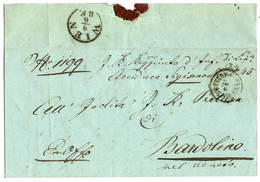 CRIMEA - AUSTRIAN P.O IN MOLDO-WALLACHIA : 1855 K.K. FELDPOSTSTAMT N°1 On Entire Letter Datelined "BUKAREST" To BARDOLIN - Zonder Classificatie