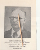 Oorlogsslachtoffer 1939-45, Tournai, Henri Deneubourg, Doornik,,Origineel Knipsel; Coupure Originale - 1939-45