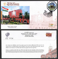 India 2022 75th Year Of High Court Of Orissa ,Architecture, Justice,Law And Order,Special Cover (**) Inde Indien - Briefe U. Dokumente