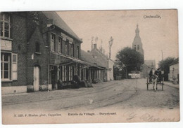 1 Oude Postkaart  Oostmalle Inkom V H Dorp  1905  Hotel Brouwershuis Café "In Den Tram" Uitgever Hoelen N° 1237 - Malle