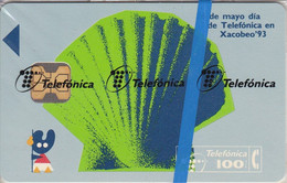 G-006 TARJETA DE ESPAÑA DE XACOBEO 93 Y TIRADA 11000 (NUEVA-MINT) CARACOLA-SEA SHELL - Emissions De Gentillesse