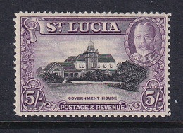 St Lucia: 1936   KGV - Pictorial   SG123    5/-      MH - Ste Lucie (...-1978)