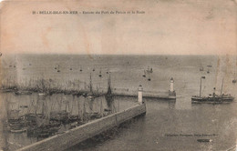 CPA Belle Isle En Mer - Entree Du Port De Palais Et La Rade - Collection Petitjean - Rare - Belle Ile En Mer