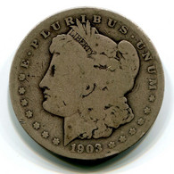 Etats Unis / USA Liberty Head - Morgan 1 Dollar 1903-S Argent (Silver) San Francisco B (VG) KM# - 1878-1921: Morgan