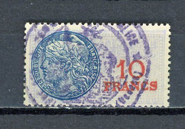 FRANCE - TIMBRE FISCAL À 10 FRANCS Obli. - Timbres