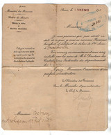 VP20.854 - PARIS 1913 - Nomination - Mr DEBRAY Receveur Buraliste & Débitant De Tabac à FRANCHEVILLE ( Eure ) - Documenti