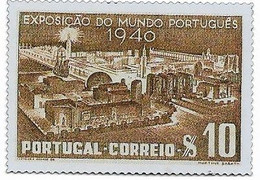 Portugal , Metallic Reproduction Of  Stamp , 1940 EXPOSIÇÃO DO MUNDO POERTUGUÊS  ,  3,4 X 4,8 Cm - Autres & Non Classés
