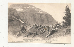 Cp , Carte Photo , Militaria ,écrite 1917, Défense D'un Passage Dans Les Alpes ,infanterie Suisse Dans L'attente - Personnages