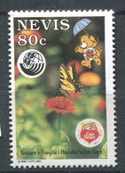 Nevis ** N° 704 - Sommet De La Terre à Rio. Logo, Fleur, Papillon - America (Other)