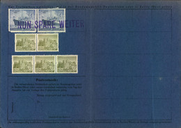 1955, Komplette Postsparkarte Mit 3,-DM Guthaben - Altri & Non Classificati
