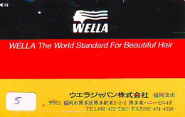 WELLA  * Télécarte Japon *  (5) PHONECARD JAPAN * Telefonkarte - Advertising