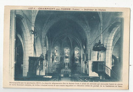 89 Champigny Sur Yonne Intérieur De L'église - Champigny