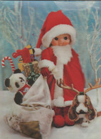 Little Santa Claus - Bag Of Toys - 3D / Stereoscopique - Cartes Stéréoscopiques