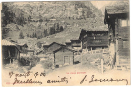 Suisse - Valais - Régional - Viege-Zermatt - Le Vieux Zermatt - Carte Postale Pour La France - 9 Août 1904 - VS Valais