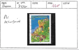 FRANCE N° 3492 OBL PLI ACCORDEON - Gebraucht