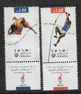 ISRAEL 1996 ATLANTA OLYMPICS PAIR - Used Stamps (with Tabs)