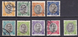 IS531 – ISLANDE – ICELAND – OFFICIAL – 1920-32 CHRISTIAN X ISSUE – SC # O40/7-O68 USED 30 € - Servizio