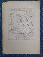 Carte Plan Champ De Bataille Guerre 1870 Champ De Bataille De Saint Privat Gravelotte Metz Flavigny Habonville - Cartes Topographiques