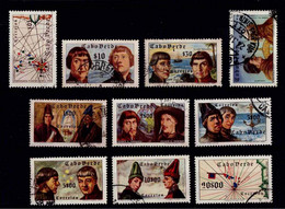 X CAPE VERDE 1952 USED Full Set Sc#277-86 YT#269-78 Mf#266-75 SG#346-55 Mi#280-9 Cabo Verde 10 Stamps - Islas De Cabo Verde