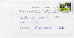 Timbre à Moi Châtellerault Centre Ville Oblitération Toshiba TSC 1000 38909A-02 Flamme Muette Du 26/03/18 - Cartas & Documentos